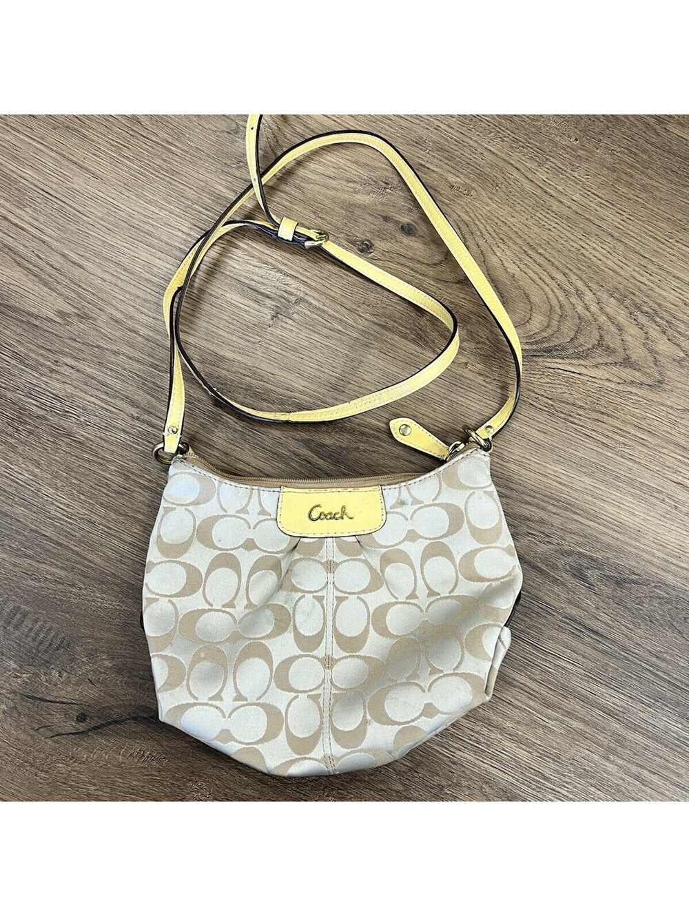 COACH Mini Crossbody Op Art Signature bag